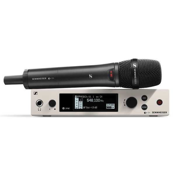 WIRELESS VOCAL SET. INCLUDES (1) SKM 300 G4-S HANDHELD WITH MUTE SWITCH, (1) E 865 CAPSULE